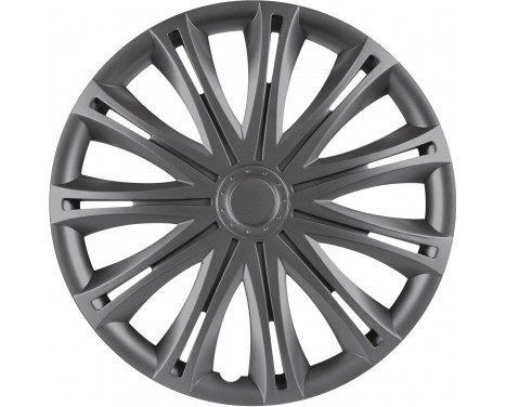 4-Piece Hubcaps Spark Graphite 15 Inch