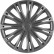 4-Piece Hubcaps Spark Graphite 15 Inch