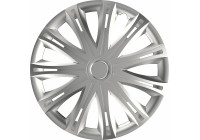 4-Piece Hubcaps Spark Silver 13 Inch