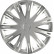 4-Piece Hubcaps Spark Silver 14 Inch