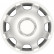 4-Piece Hubcaps Speed 12-inch silver