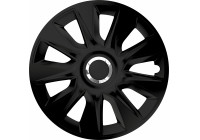 4-Piece Hubcaps Stratos RC Black 14 inch