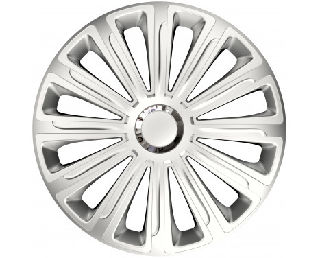 4-Piece Hubcaps Trend Silver 15 inch