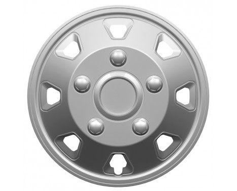 4-Piece Hubcaps Utah II 15-inch Silver (Sphere)