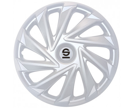 4-piece Sparco Hubcap set Varese 15-inch silver