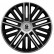 4-Piece Sparco Hubcaps Bergamo 14-inch black / silver