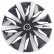 4-Piece Sparco Hubcaps Lazio 13-inch gray / silver