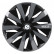 4-Piece Sparco Hubcaps Lazio 14-inch black / gray