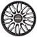 4-Piece Sparco Hubcaps Roma 13-inch silver / black