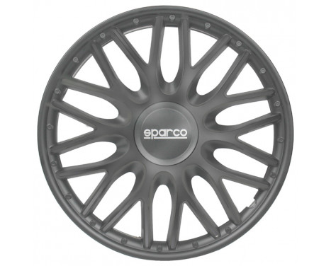 4-Piece Sparco Hubcaps Roma 14-inch gray