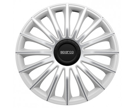 4-Piece Sparco Hubcaps Treviso 13-inch silver