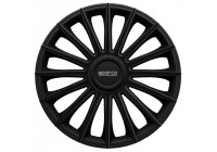 4-Piece Sparco Hubcaps Treviso 14-inch black