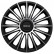 4-Piece Sparco Hubcaps Treviso 15-inch black / silver