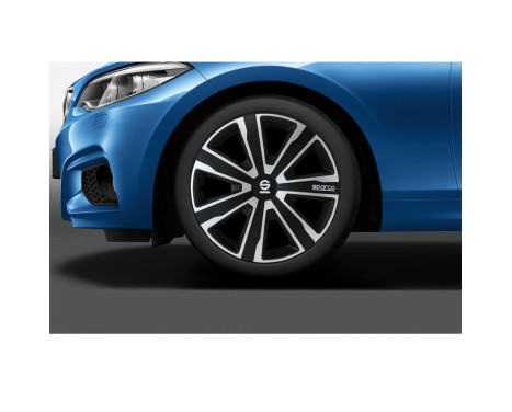 4-Piece Sparco Wheel Cover Set Palermo 14-inch silver/black, Image 4