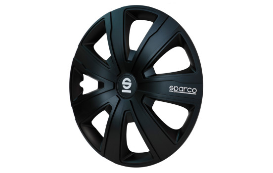 4-piece Sparco Wheel cover set Palermo 16-inch black, Image 2