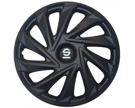 4-piece Sparco wheel cover set Varese 15-inch black