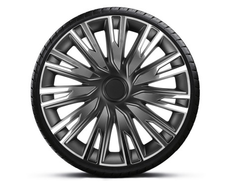 4-piece wheel cover set Copra 16-inch chrome/black, Image 2