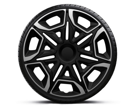 4-piece wheel cover set Varido 15-inch silver/black, Image 2