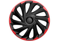 AutoStyle 4-Piece Wheel Cover Set Misano R 14-inch black/red