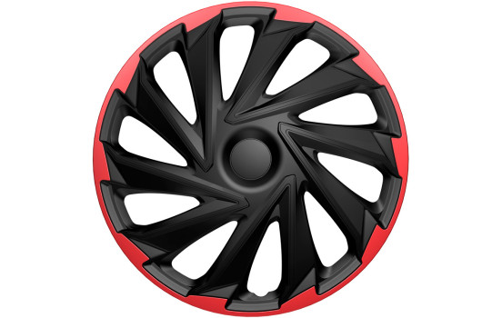 AutoStyle 4-Piece Wheel Cover Set Misano R 14-inch black/red
