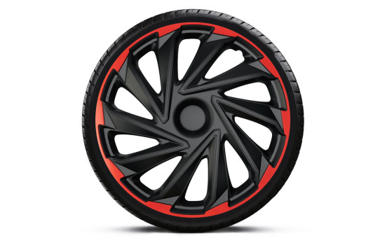 AutoStyle 4-Piece Wheel Cover Set Misano R 14-inch black/red, Image 2