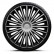 Dakota 14-inch wheel cover set, silver/black, Thumbnail 2