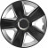 Hubcap set Esprit RC Black&Silver 14 inches