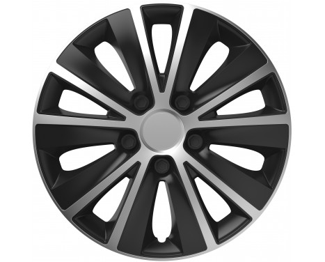 Hubcap set Rapide Silver&Black 14 inch
