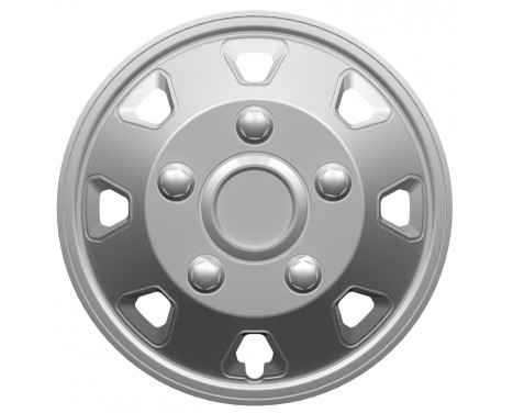 Hubcap set Utah II 14-inch silver (Convex Rims)