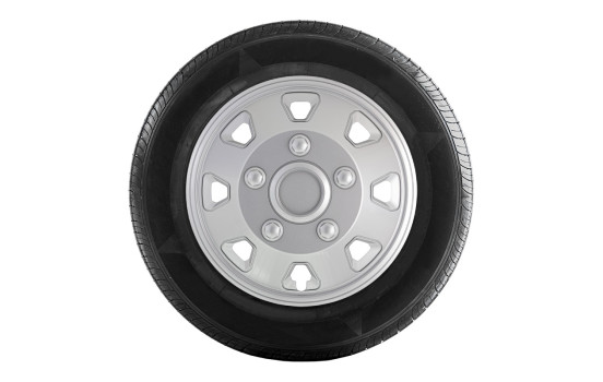 Hubcap set Utah II 14-inch silver (Convex Rims), Image 3