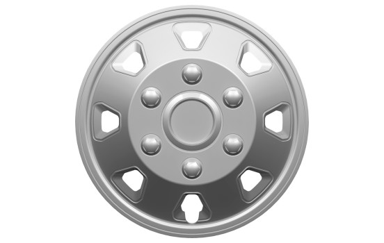 Hubcap set Utah II 16-inch silver (Convex Rims)