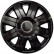 Hubcaps Cosmos Black 15 Inch