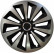 Hubcaps Fox Ring Mix Silver / Black 14 Inch