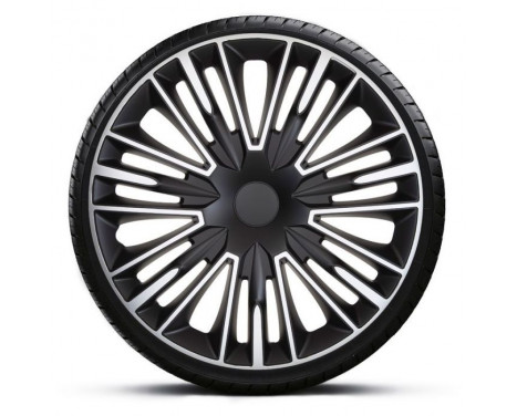 Jerez 16-inch wheel cover set silver/black, Image 2