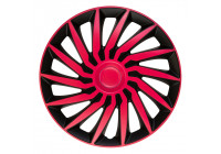 Kendo 13-inch wheel cover set black/pink