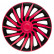Kendo 13-inch wheel cover set black/pink