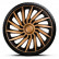 Kendo 16-inch black/gold wheel cover set, Thumbnail 2