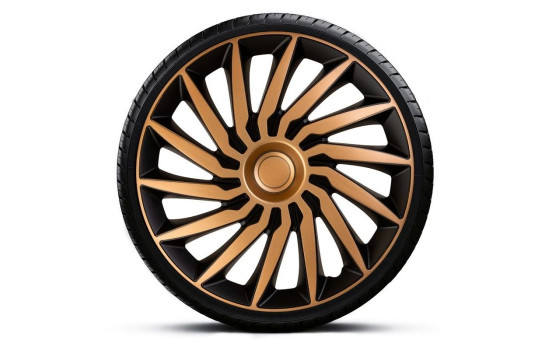 Kendo 16-inch black/gold wheel cover set, Image 2