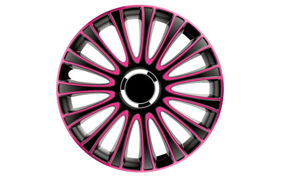 LeMans 13-inch wheel cover set black/pink