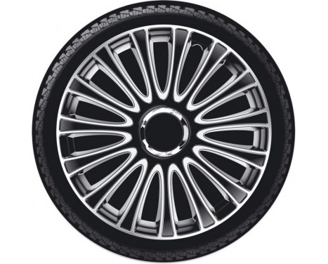LeMans 15-inch wheel cover set black/silver, Image 2