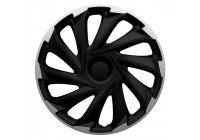 Misano 15-inch wheel cover set silver/black