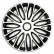 Mugello 17-inch wheel cover set white/black