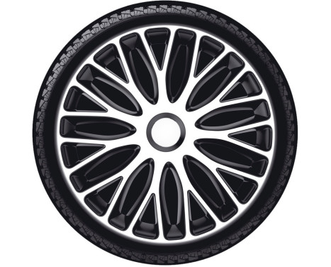 Mugello 17-inch wheel cover set white/black, Image 2