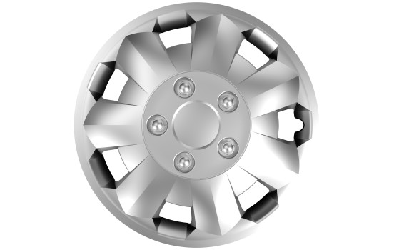 Nova NC Silver 16 inch wheel cover set
