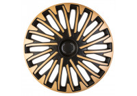 Soho 15-inch black/gold wheel cover set