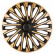 Soho 15-inch black/gold wheel cover set