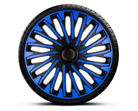 Soho 15-inch wheel cover set black/blue, Image 2