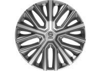 Sparco Modena Wheel Covers - 16-inch - Gray/Silver - Set of 4