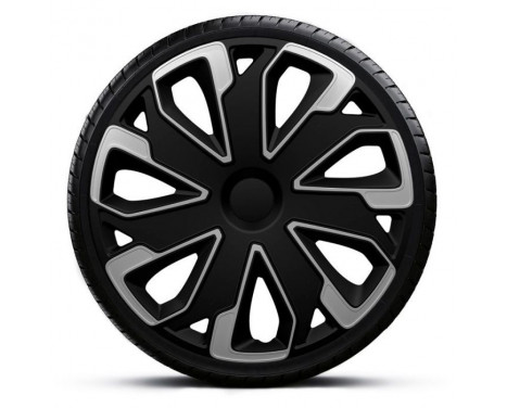 Ultimo 13-inch wheel cover set silver/black, Image 2