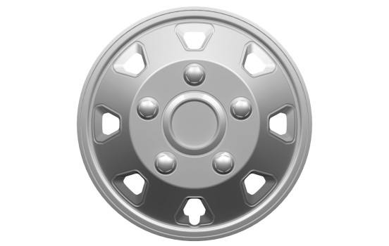 Utah II 15-inch silver wheel cover set (dome)